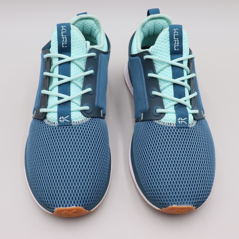 KURU Atom Womens 9.5 Wide Tidal Wave White Oasis Blue Athletic Walking Sneakers - Picture 2 of 7